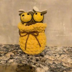 Crocheted, Honey Jar