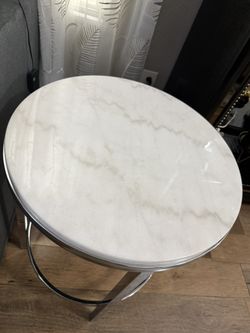 Elegant Real Marble Side Table 