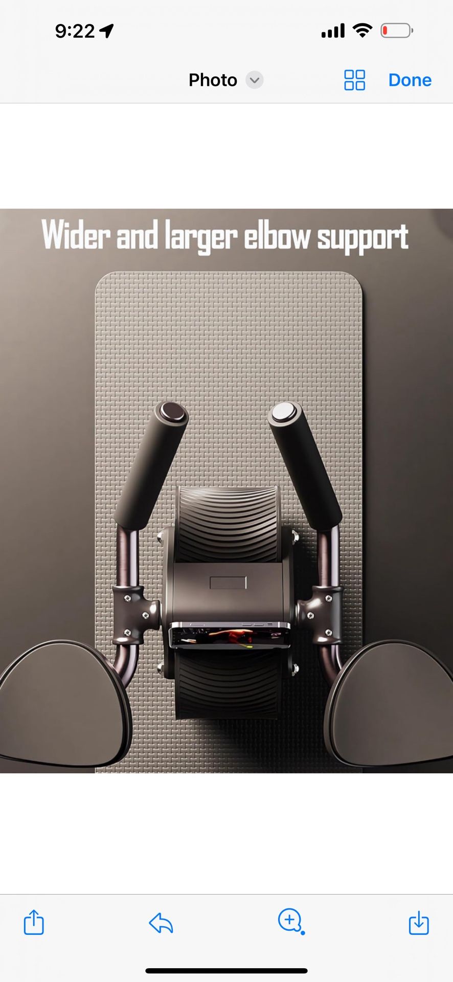 Abdominal and Muscle Training Roller with Elbow Support