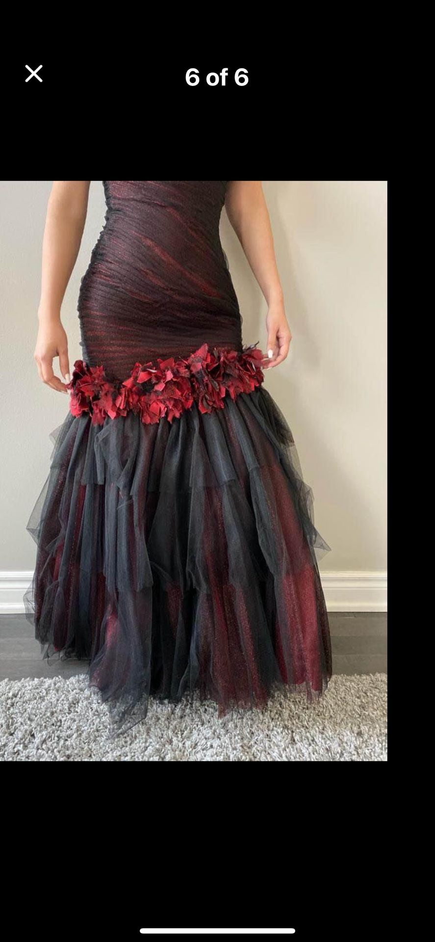 Formal Dress Gown Prom Wedding Tag Says Size 8, Fits Like 6