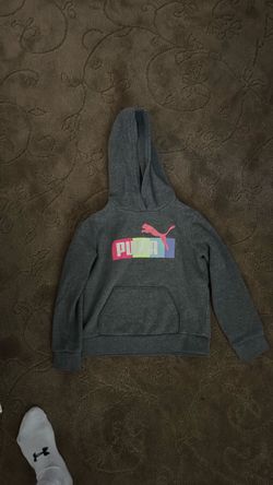 Puma Gray Hoodie with Rainbow Logo