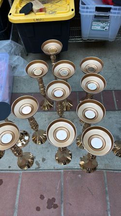 Center piece flower holders (rose gold)