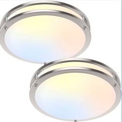Set of 2 LED Ceiling Lights, 3600lm Super Bright, Dimmable