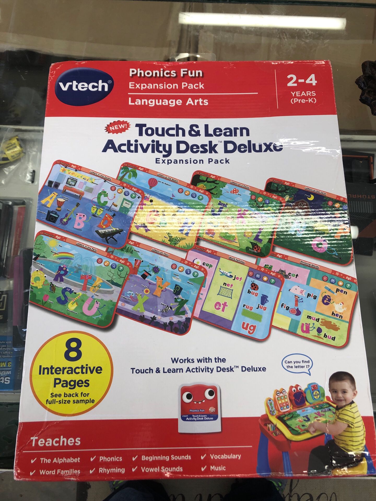 VTech touch learn activity desk deluxe expansion pack phonics