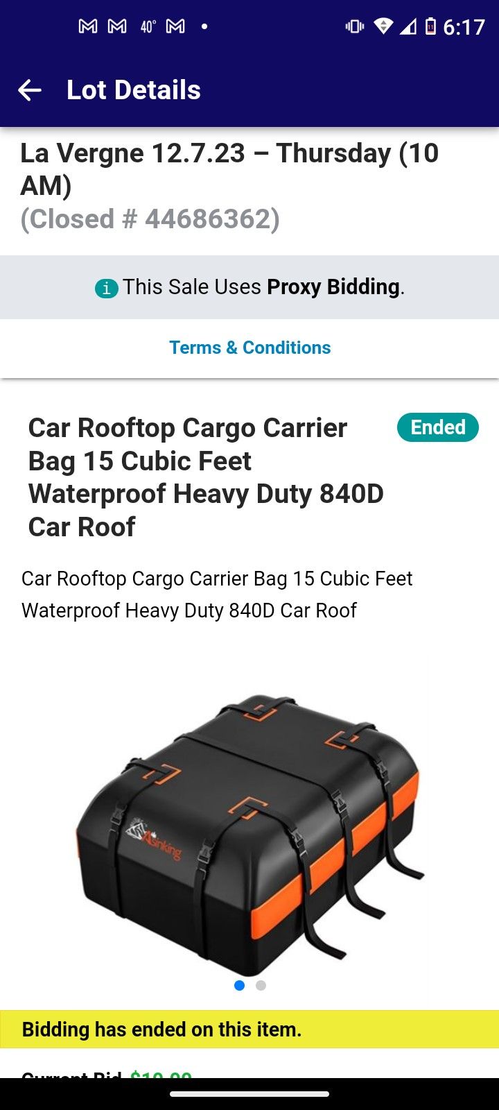 Waterproof Car Roof Cargo Carrier
