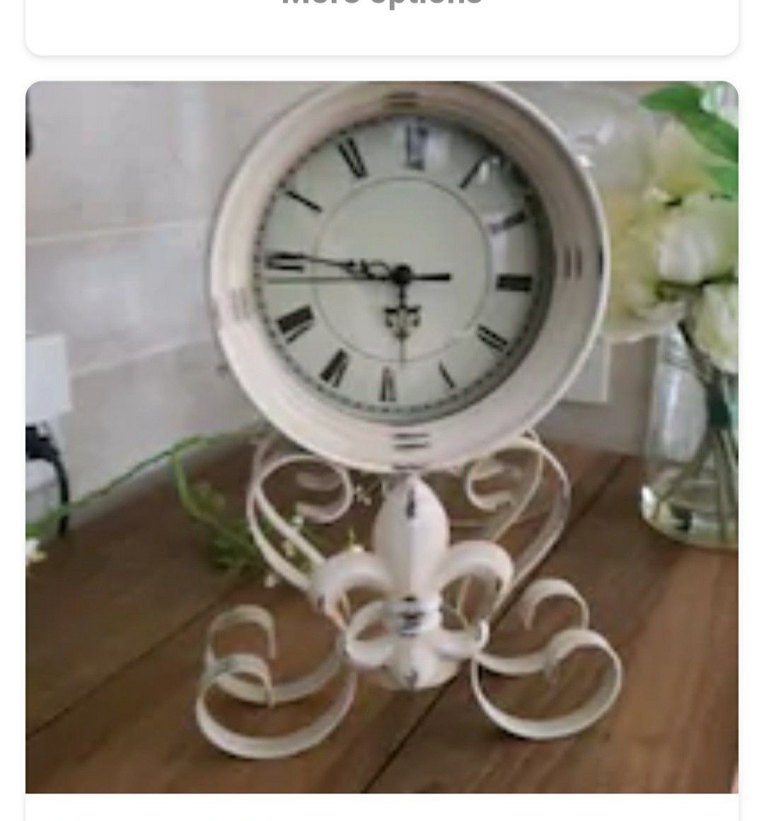 Shabby chic decor clock