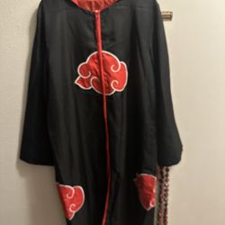 Naruto Akatsuki Uchiha Itachi Robe Cloak Anime Cosplay