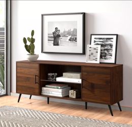 Mid century modern inspired tv stand