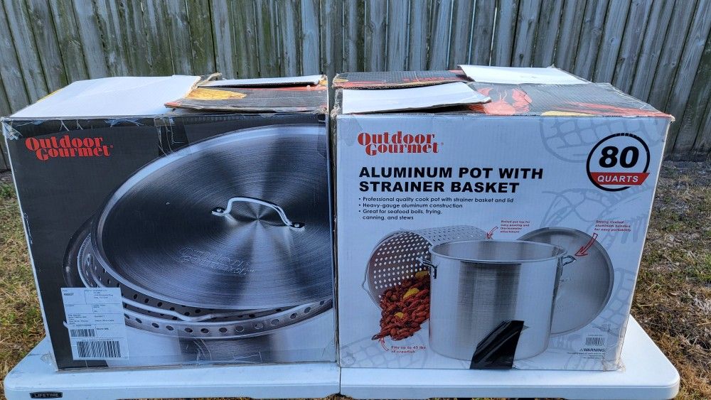80 Quart Aluminum Pots