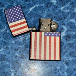 Zippo Style Lighter - American Flag Design