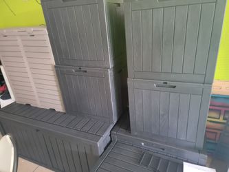 Outdoor patio storage deck boxes