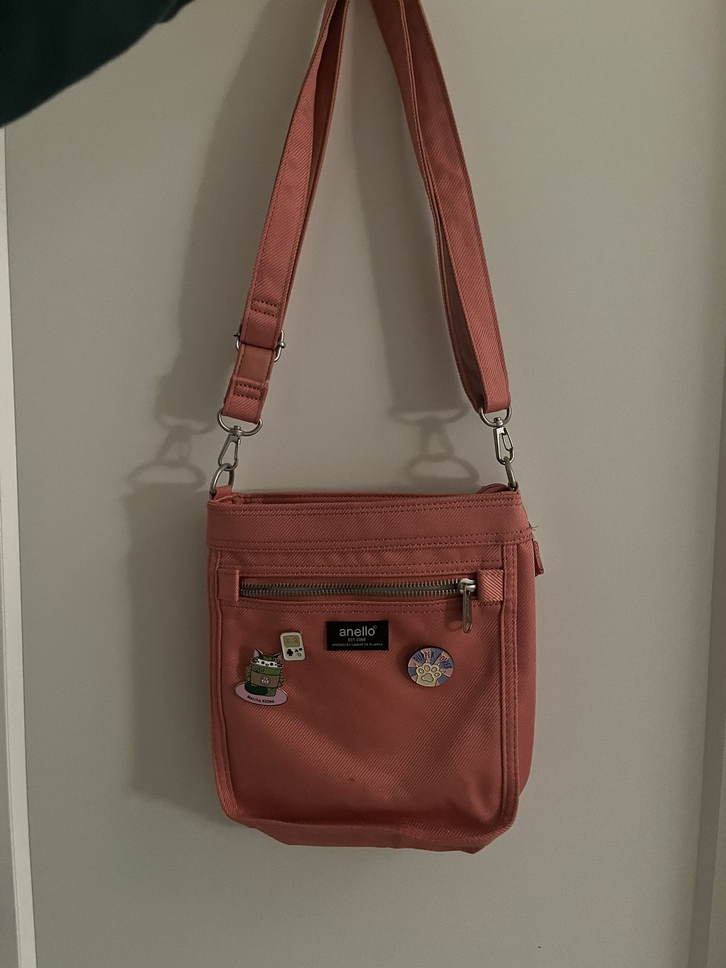 Anello Japanese Popular Brand Crossbody Bag Salmon /Pink Color