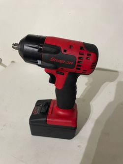 Snap on 3/8” drive cordless impact wrench.