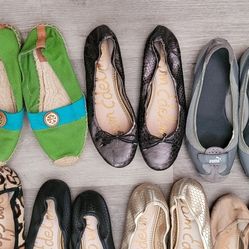 Lot Of Name Brand 6.5 Size Women's Shoes Flats