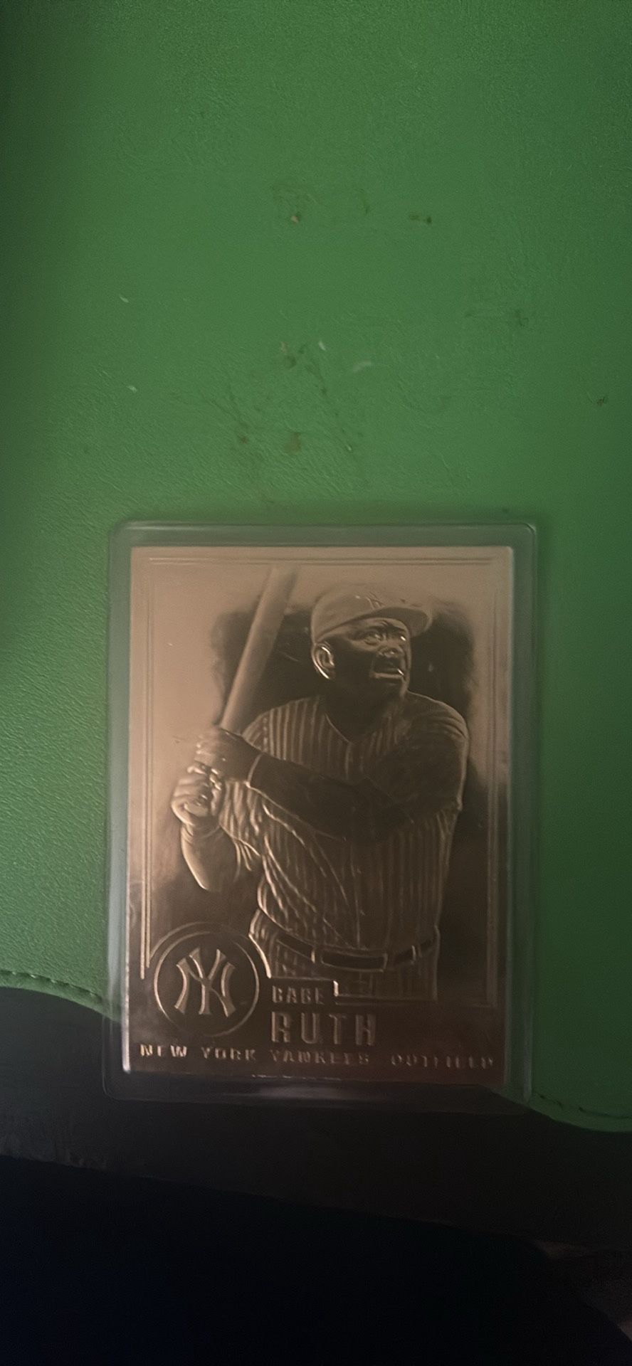 Golden Babe Ruth Card