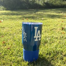 Dodgers Metal Coffee Cup. Tag Included. 