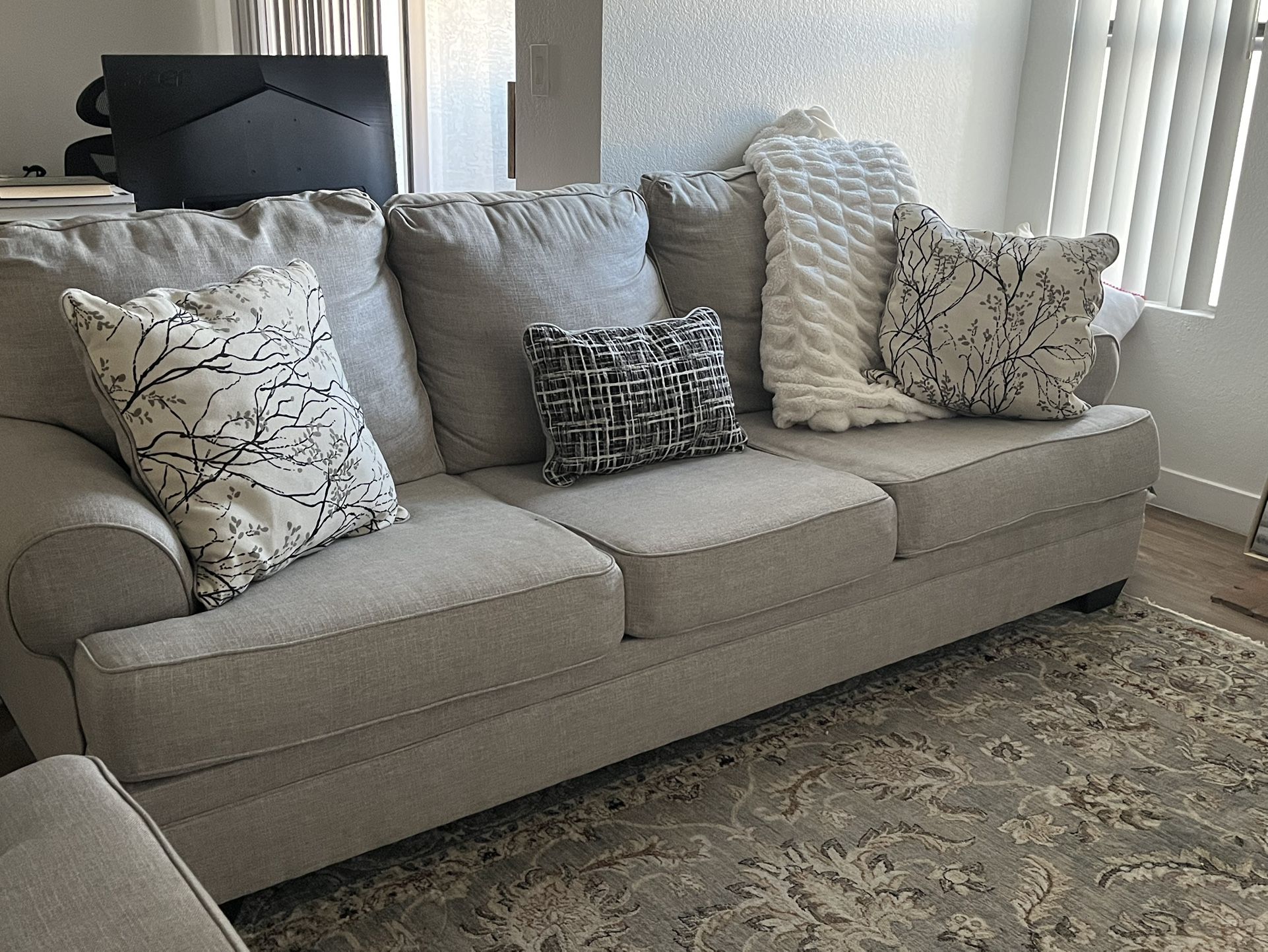 Sofa + Loveseat + Large Rug Set