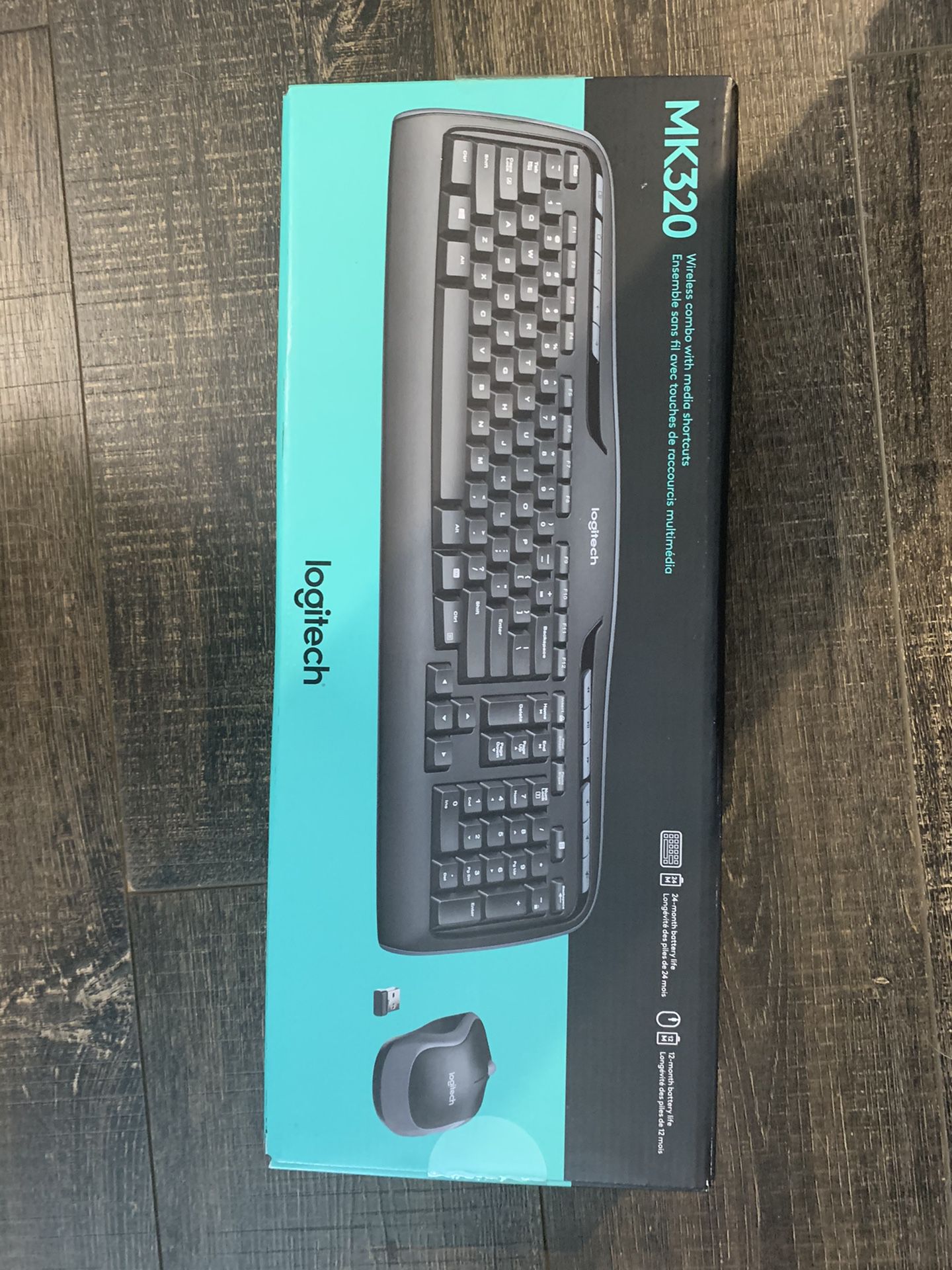 Brand new Logitech wireless keyboard and mouse