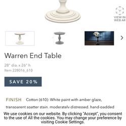 ETHAN ALLEN Warren End Table