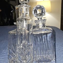 3 Cristal Decanter All 3 For 60 