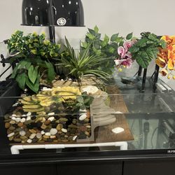 Aquarium Set - Tank, Pump, Stand, Lights