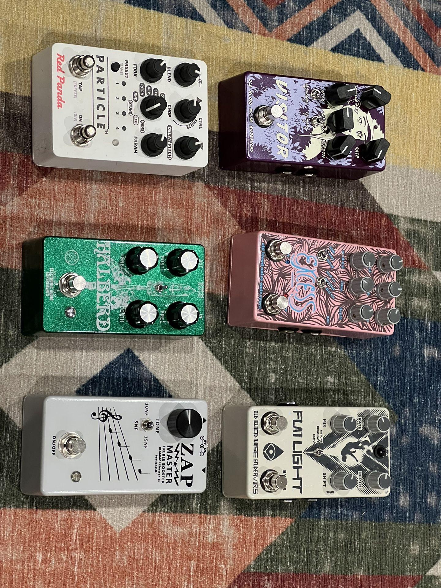 Guitar Pedals Old Blood, Red Panda, Blammo!, Electronic Audio Experiments