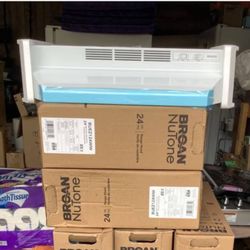 9 Broan Range Hood Vent White 24”