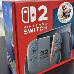 Nintendo Switch 2 Mario Kart Bundle W/ 12 Month Membership 