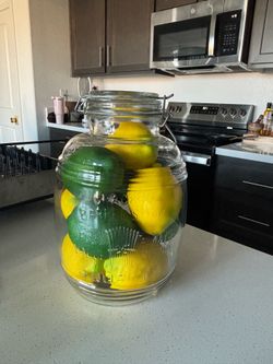 Large Glass cracker Barrel style Jar
