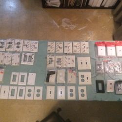 TONS OF BRAND NEW AND USED ELECTRICAL WALL PLATES