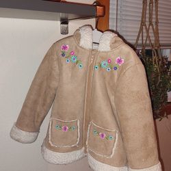 Tan Girls Coat