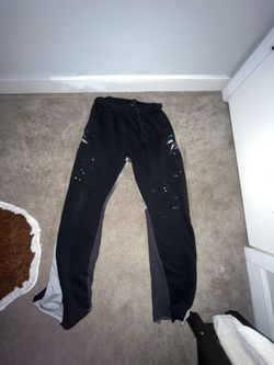 Mens Black Flared Sweatpants