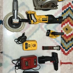 dewalt and snap on tools chargers