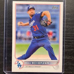 2022 Topps Max Scherzer Baseball Card #310