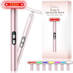 7 in 1 Beauty Wand - LED Light Therapy Face Massager