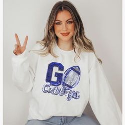“Go Cowboys “ Bling Womens Sweatshirt 