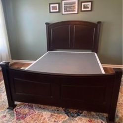 Bed Fram With Box Spring Size Queen 