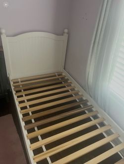 Crate and Barrel Twin Bed