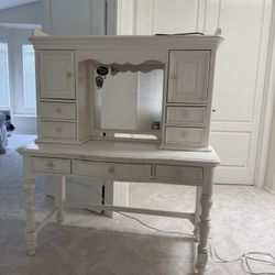 White Vanity Desk
