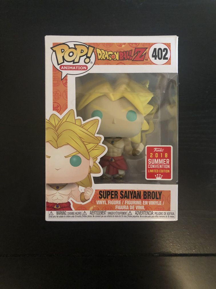 Dragonball Z SS Broly Funko Pop Shared Exclusive