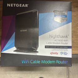 Netgear Nighthawk AC1900 WiFi Cable Modem Router 
