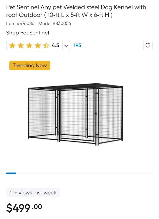 LARGE Outdoor kennel 100% WORKING