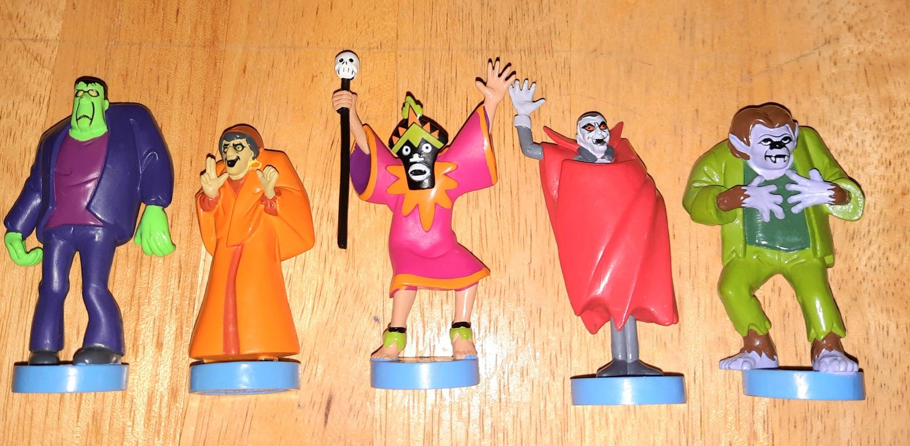 ππ»πΉ Scooby Doo (5) Scary Chess Game Pieces, 3 Yo 3 1/2 Inches.