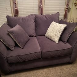 CLEAN Grey Loveseat (Very Light Use)