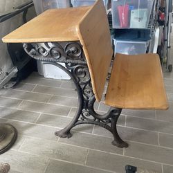 Antique School Desk