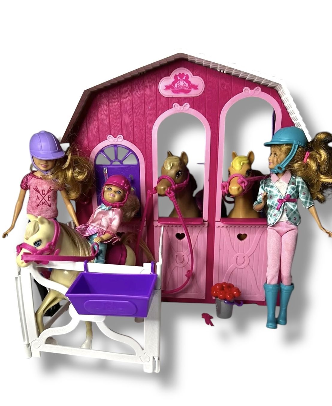RETIRED Barbie and Her Sisters in a Pony Tale Horse Stable Playset