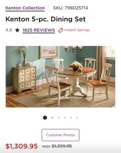 Raymour & Flannigan 5 Piece Table