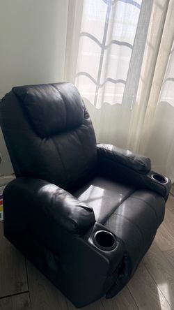 Leather recliner massage chair