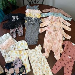 Baby girl, clothes, size 3 months