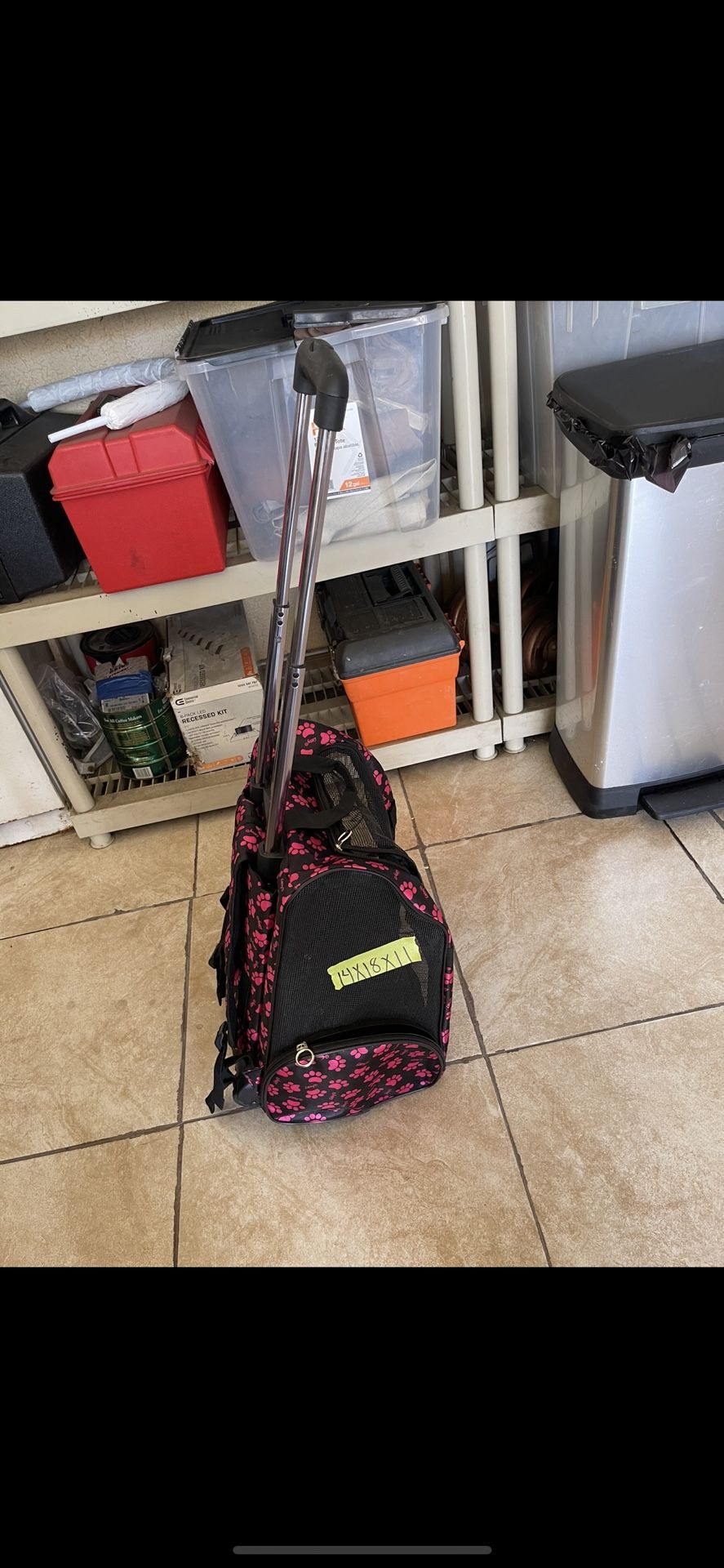 Excellent condition wheels And Backpack Pet Carrier 
